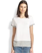 Vince Colorblock Crewneck Tee - Lyst