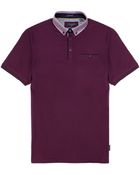 Ted Baker Printed Collar Polo - Lyst