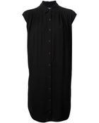 Helmut Lang Loose Shirt Dress - Lyst