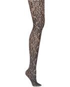 DKNY Lace Jacquard Tights - Lyst