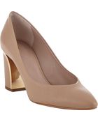 ChloƩ Plated-Heel Pumps - Lyst