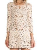BCBGMAXAZRIA Lace Dress - Lyst