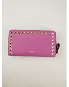 Valentino Rockstud Wallet - Lyst