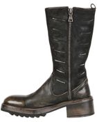 John Varvatos 55Mm Tire Leather & Suede Boots - Lyst
