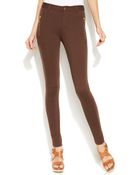 Michael Kors Michael Petite Skinny Zip-Pocket Ponte Pants - Lyst