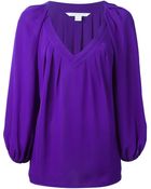 Diane von Furstenberg V-neck Blouse - Lyst