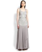 Sue Wong Soutacheembroidered Gown - Lyst