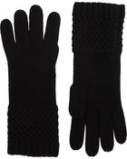 Barneys New York Basketweave Gloves - Lyst