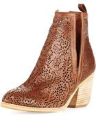 Jeffrey Campbell Orwell Paisley Cutout Bootie - Lyst
