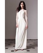 Temperley London Long Draped Amber Dress - Lyst