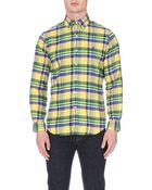 Ralph Lauren Check Patterned Cotton Flannel Shirt - Lyst