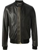 Dolce & Gabbana Leather Jacket - Lyst