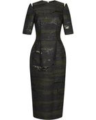 Josh Goot Slice Jacquard Longline Pencil Dress - Lyst