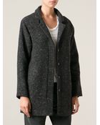 Cotélac Single Breasted Coat - Lyst