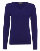 Jaeger Cashmere V Neck Sweater - Lyst