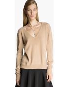 Halston Cashmere Sweater - Lyst