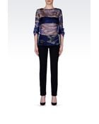 Armani Blouse In Silk Organza - Lyst