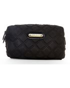 Anne Klein Black Quilted Cosmetic Case - Lyst