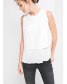 Mango Double-Layer Top - Lyst