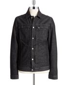 Calvin Klein Jeans Wool Collar Trucker Jacket - Lyst