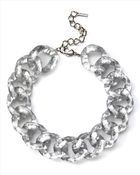 Jaeger Metallic Resin Chain Necklace - Lyst