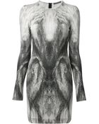 Alexander McQueen Fox Print Pencil Dress - Lyst