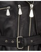 McQ by Alexander McQueen Peplum Leather Biker Jacket - Lyst