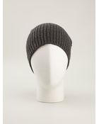 P.a.r.o.s.h. Ribbed Knit Beanie - Lyst