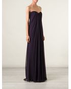 Alexander McQueen Draped Bustier Gown - Lyst