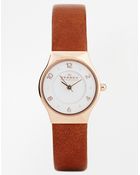 Skagen Grenen Relaxed Brown Watch - Lyst