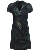 McQ by Alexander McQueen Leopard Jacquard Reglan Dress - Lyst