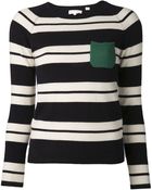 Chinti & Parker Striped Knit Top - Lyst