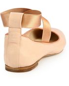 Chloé Leather Ballet Flats - Lyst