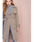 Nasty Gal Let It Reign Trench Coat - Lyst