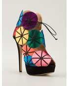 Charlotte Olympia 'Parasol' Satin Platform Sandals - Lyst