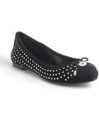 BCBGeneration Wallee Studded Cap-Toe Flats - Lyst
