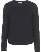 Stefanel Sweater With Mixed Stitch Pattern - Lyst