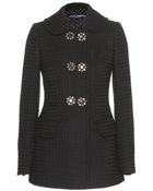 Dolce & Gabbana Embellished Wool Coat - Lyst