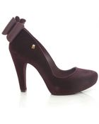 Melissa Incense Flock Bow Heels - Lyst