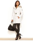 Guess Coat, Hooded Faux-Fur-Trim Quilted Puffer - Lyst