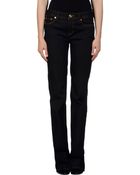 Tory Burch Denim Trousers - Lyst
