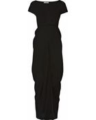 Jil Sander Silk-Chiffon Maxi Dress - Lyst