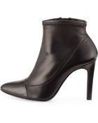 Pedro Garcia Roberta Leather Ankle Bootie - Lyst