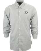 Cutter & Buck Men'S Oakland Raiders Tattersall Dress Shirt - Lyst