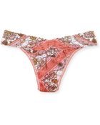 Hanky Panky Original-rise Jacquard-print Thong - Lyst