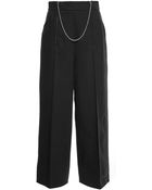 Alexander Wang Cotton Wool Twill Wide Leg Pant - Lyst