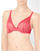 Calvin Klein Evoke Push-Up Plunge Bra - Lyst