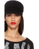 DKNY Classic Wool Cap - Lyst