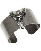 Luv Aj Shark Tooth Cuff - Short - Silvernickel - Lyst