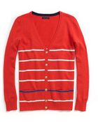 Tommy Hilfiger Stripe Cardigan - Lyst